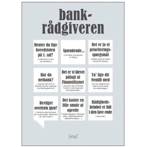 Dialægt Bankrådgiveren Plakat A3