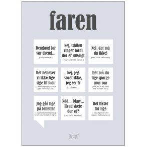 Dialægt Faren Plakat 70x100 cm