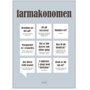 Dialægt Farmakonomen Plakat A3