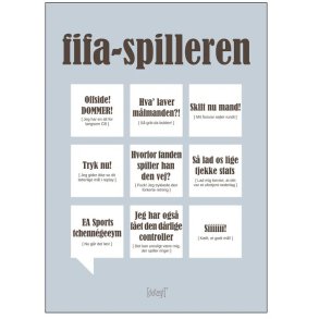 Dialægt FIFA-spilleren Plakat A3