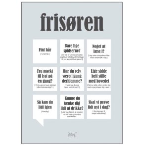 Dialægt Frisøren Plakat A3
