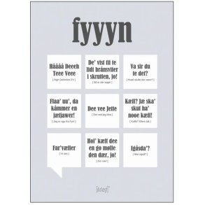 Dialægt Fyyyn Plakat A3