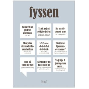 Dialægt Fyssen Plakat A3
