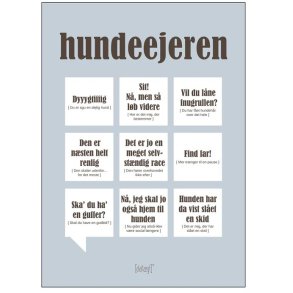Dialægt Hundeejer Plakat A3