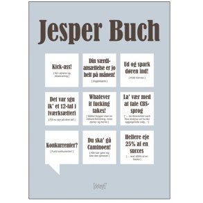 Dialægt Jesper Buch Plakat 70x100 cm