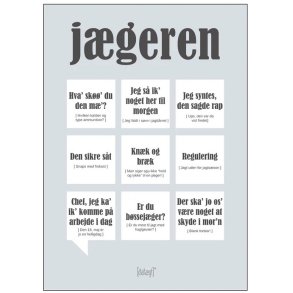 Dialægt Jægeren Plakat 70x100 cm