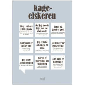 Dialægt Plakat Kageelskeren A3