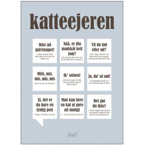 Dialægt Katteejeren Plakat A3