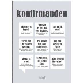 Dialægt Konfirmanden Plakat A3