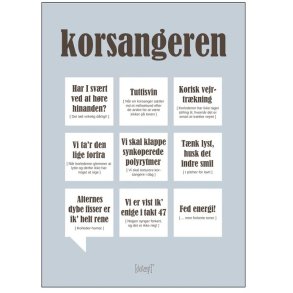 Dialægt Korsangeren Plakat A3