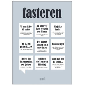 Dialægt Fasteren Plakat A3