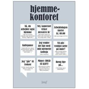 Dialægt Hjemmekontoret Plakat A3