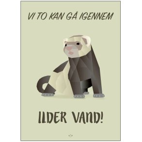 Citatplakat Ilder Vand A3