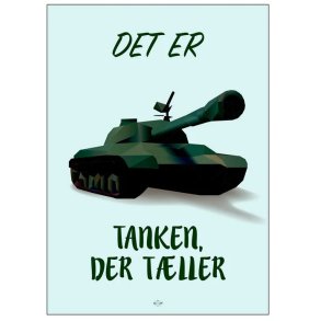 Citatplakat Det Er Tanken Der Tæller A3