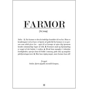 Citatplakat Farmor Definition A3