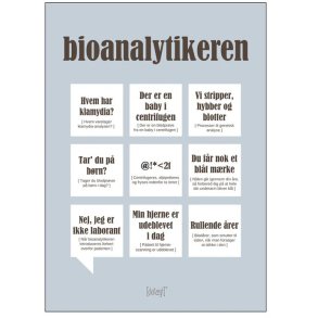 Dialægt Bioanalytikeren Plakat A3