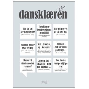 Dialægt Dansklæreren Plakat 70x100 cm