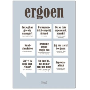 Dialægt Ergoen Plakat 50x70 cm