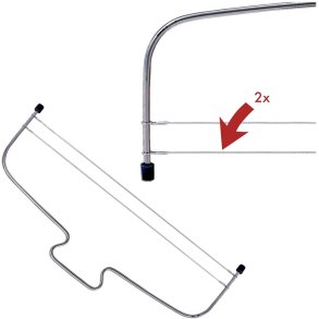 Städter Tråde til Kageskærer 34 cm, Stål