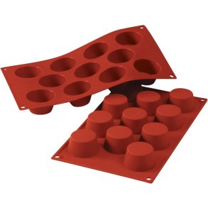 Silikomart Classic Mini Muffinform t. 11 stk. Ø5,1 cm, Rød