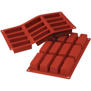 Silikomart Classic Mini Kageform 3 cm, Rød