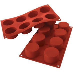 Silikomart Classic Cilindro-form Ø6 cm, Rød