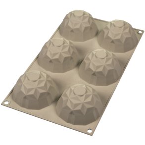 Silikomart 3D Mini Gemma-form Ø6,8 cm, Grå