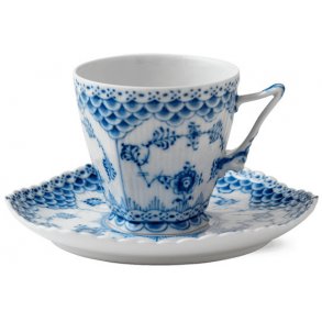 Royal Copenhagen Musselmalet Helblonde Kop m. Underkop 14 cl
