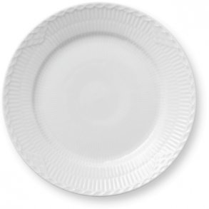 Royal Copenhagen Hvid Halvblonde Tallerken 19 cm