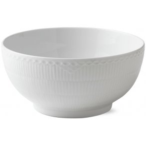 Royal Copenhagen Hvid Halvblonde Skål Ø24 cm