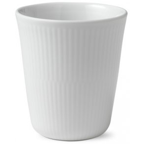Royal Copenhagen Hvid Riflet Termokop 29 cl