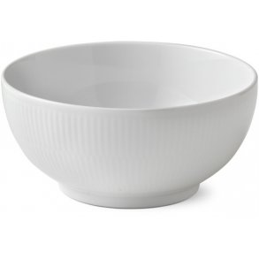 Royal Copenhagen Hvid Riflet Skål Ø18 cm