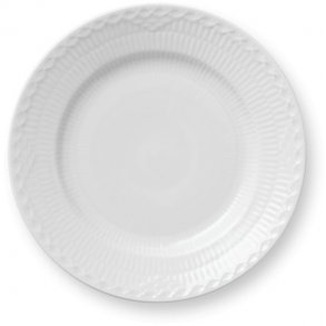 Royal Copenhagen Hvid Halvblonde Tallerken 17 cm