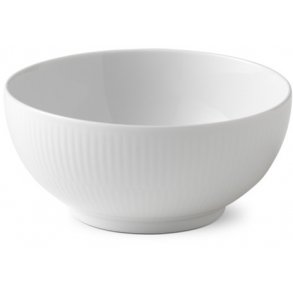 Royal Copenhagen Hvid Riflet Skål Ø15 cm