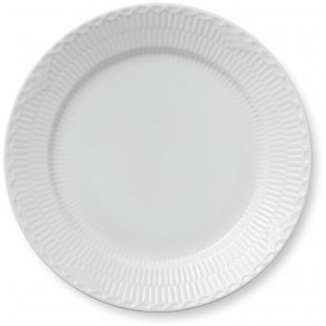 Royal Copenhagen Hvid Halvblonde Tallerken 27 cm