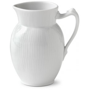 Royal Copenhagen Hvid Riflet Kande 0,38 L