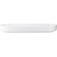 Ovalt Serveringsfad 12x34 cm, Hvid