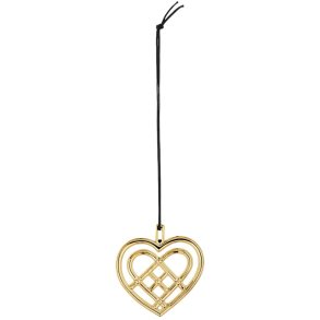 Rosendahl Karen Blixen Flettet Julehjerte H6,5 cm, Forgyldt