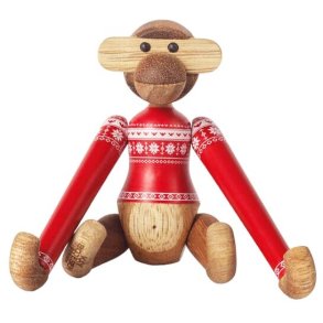 Kay Bojesen Abe Julesweater 2024 Mini 9,5 cm, Teak- og Limbatræ