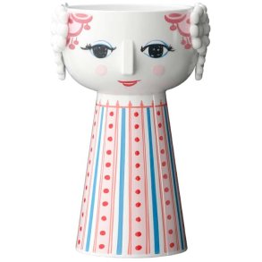Bjørn Wiinblad Eva Lysestage H14 cm, Støvet Rød