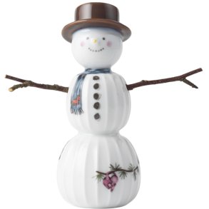 Kähler Hammershøi Christmas Snemand H11,5 cm, Hvid