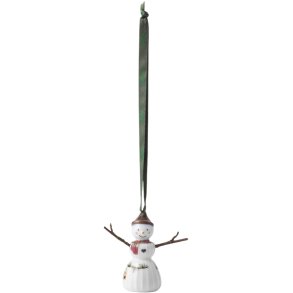 Kähler Hammershøi Christmas Ophæng Snepige H6,5 cm, Hvid