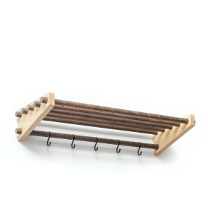 Roon & Rahn Moodrack Hattehylde 78 cm, Lys Olieret og Mørkbejdset Eg