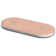 Dual Dock Trådløs Oplader, Rosa