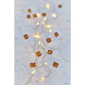 Sirius Anita Lyskæde Cube 20 LED 1,05 m, Amber