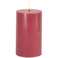 Bloklys LED &Oslash;7,5/H12,5 cm, Rose Plum