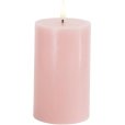 Bloklys LED &Oslash;7,5/H12,5 cm, Light Pink