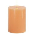 Bloklys LED &Oslash;7,5/H10 cm, Peach
