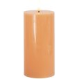 Bloklys LED &Oslash;7,5/H15 cm, Peach
