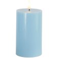 Bloklys LED &Oslash;7,5/H12,5 cm, Blue Sky